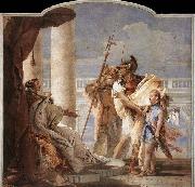 TIEPOLO, Giovanni Domenico Aeneas Introducing Cupid Dressed as Ascanius to Dido Spain oil painting artist